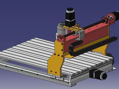 CNC engraving machine 3D model