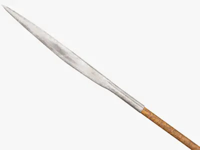 Medieval Spear Low-poly 3D model buy