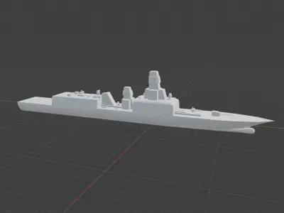 FFG-6000A military ship 3D print model