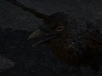 CROW RIG gift for all Free low-poly 3D model