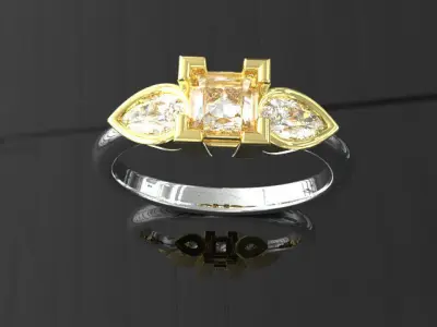 Trinity Elegance Ring Free 3D model
