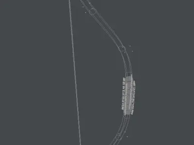 Bow and Arrow Low-poly 3D model order