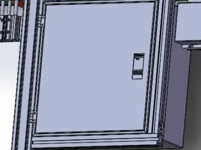 2 m conveyor line 3D model