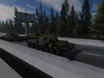 russian t-55 tank russian Free low-poly 3D model