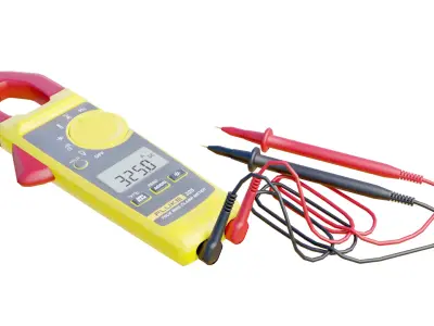 Clamp Meter Low-poly 3D model