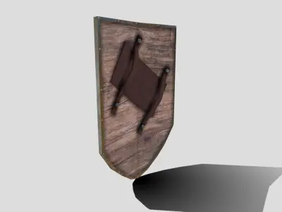 Medieval Heater Shield Low-poly 3D model purchase
