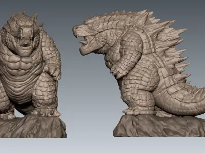 Godzilla Mini 3D print model