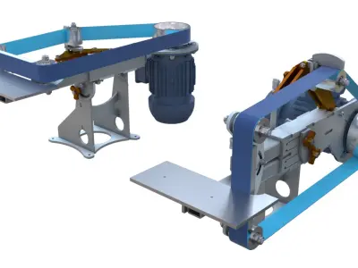 Projetos lixadeira de cinta cutelaria 3D model