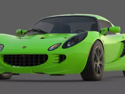 2006 Lotus Elise 3D Model  Lightweight Perfection Low-poly 3D model