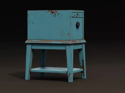 Drawer Cabinet Low-poly 3D model