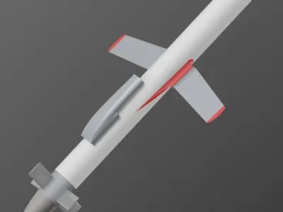Cruise Missile Model - 3D Printable STL OBJ GLB BLEND 3D print model