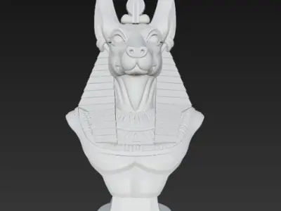 Bust of Anubis 3D print model