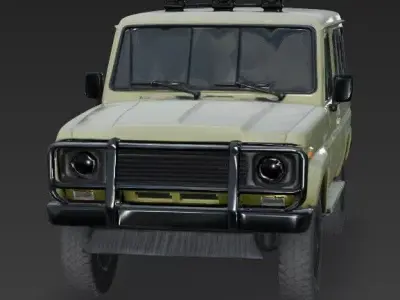 Realistic Military SUV 3D Model Low-poly 3D model