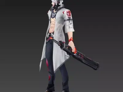 Swordsman 3D Model  3D model