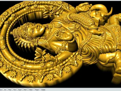 Gaja Lakshmi Artwork-35 3D print model