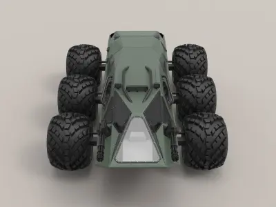 Concept military vehicle 3D model