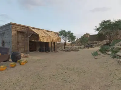 Ancient Oasis Settlement 3D model