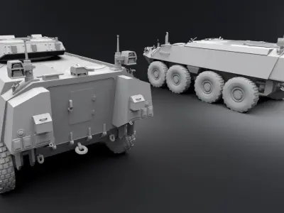 Mowag Piranha IIIC Scale model  3D print model