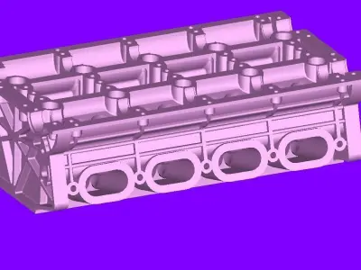 cylinderhead top part Free 3D model