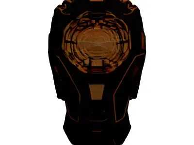 SciFi Futuristic Gauntlet Energy Device 3D model