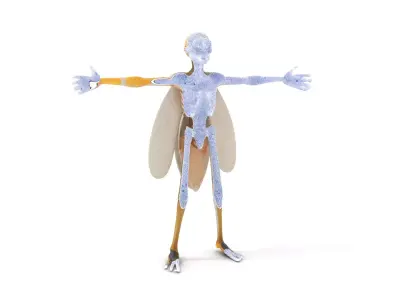 Insectoid Hybrid model pack Low-poly 3D model