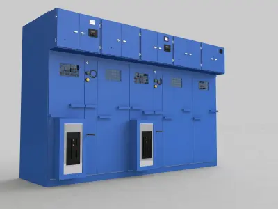 Electric Control Panel Ats 3D model