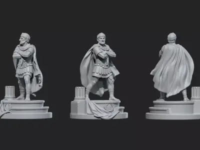 Hannibal Barca Collectible Historical Ancient Warrior tunisia 3D print model