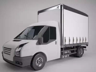 Curtain Sided Van 3D model