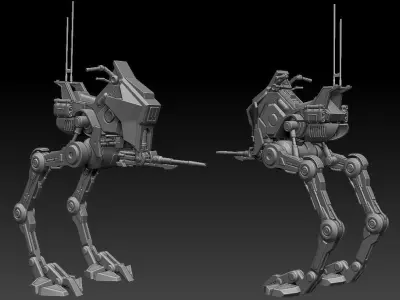 AT-RT Walker One12 Scale STL 3D print model