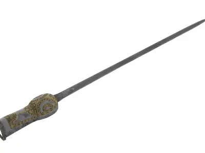 Pata Sword Low-poly 3D model
