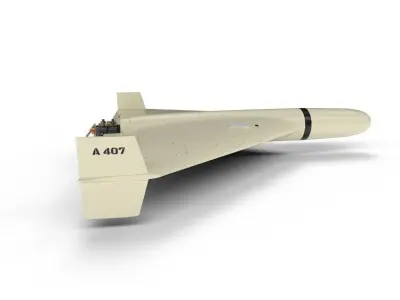 shahed-136 kamikaze drone low-poly Low-poly 3D model