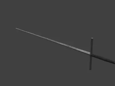 Sword Estok Medieval Pricking Low-poly 3D model