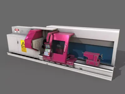 Industrial Machine 3D model 03 Low-poly 3D model
