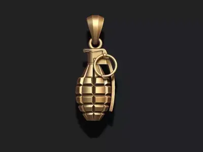 Grenade pendant 3D print model