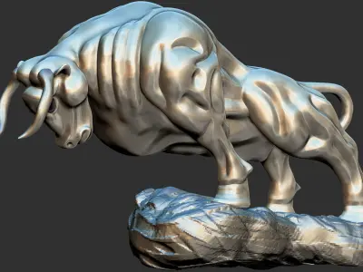 Bull Statue Free 3D model