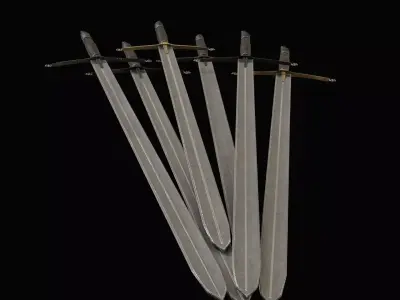 Death Knight Greatsword Low-poly 3D model