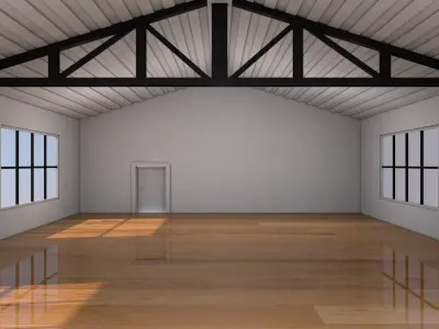 Loft Warehouse Interior 3D model