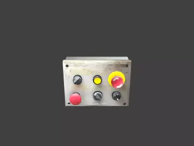 Old panel electric Low-poly 3D model