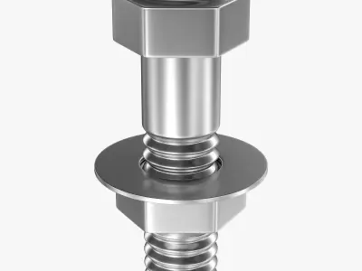 Bolt and Nuts Free low-poly 3D model