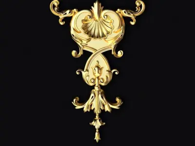 dekor ornate corbel 3D model