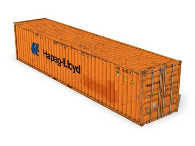 40ft Shipping Container - Hapag Lloyd 3D model
