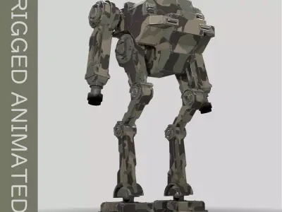 Mech 03 - Goliath Low-poly 3D model