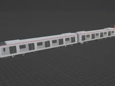 Hong Kong MTR Q-Train  3D model