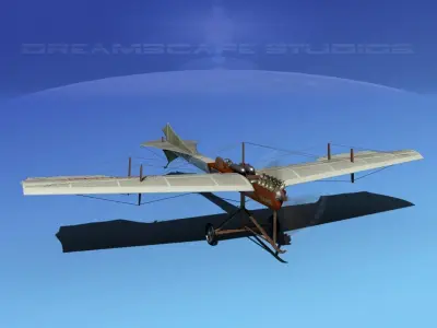 Antoinette Monoplane V01 3D model