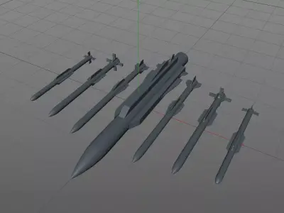 MISSILE BUNDLE 4-IN-1 3D model