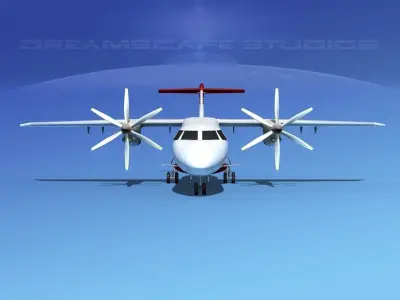 Dornier 328-130 Houston Air Transport 3D model