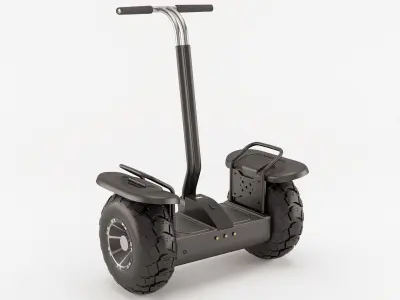 Off-road self-balancing scooter 3D model
