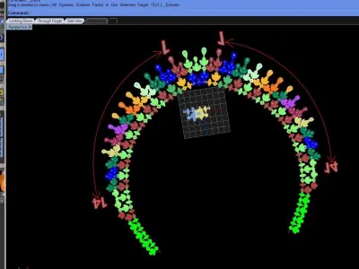 Necklaces circular array of colored lights 3D print model