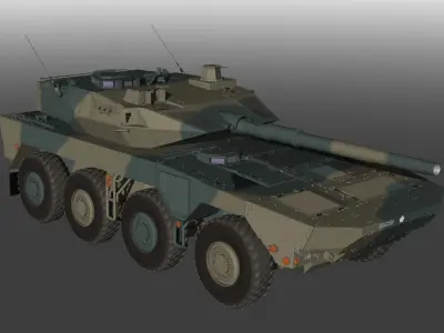 JGSDF Type-16 maneuver combat vehicle Update 3D model