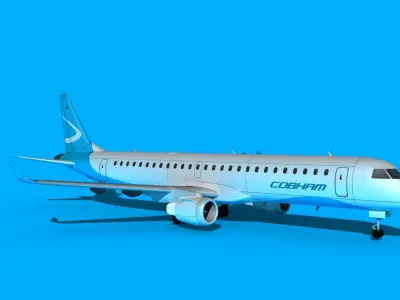 Embraer Emb-190 Cobham 1 3D model